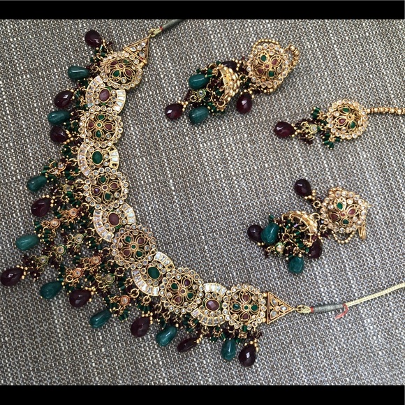 Indian/Pakistani necklace set - Picture 3 of 11